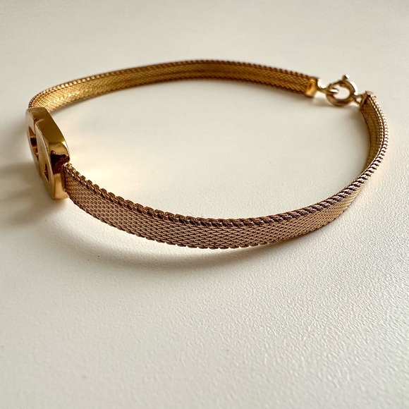✨CHRISTIAN DIOR Vintage CD Logo Chain Link Bracelet Gold - Picture 8 of 14